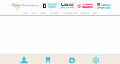 Desktop Screenshot of carolinadentalalliance.com